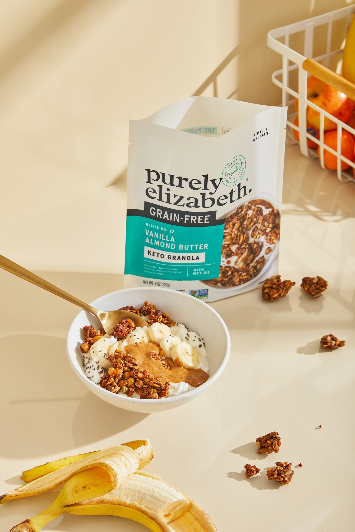Almond Butter Granola Yogurt Bowl