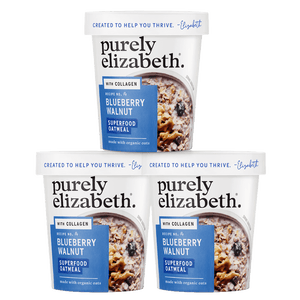 Blueberry Walnut Superfood Oat Cup with Collagen - 3 Pack