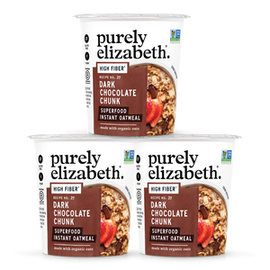 Dark Chocolate Chunk Superfood Oat Cup with Prebiotic Fiber - 3 Pack