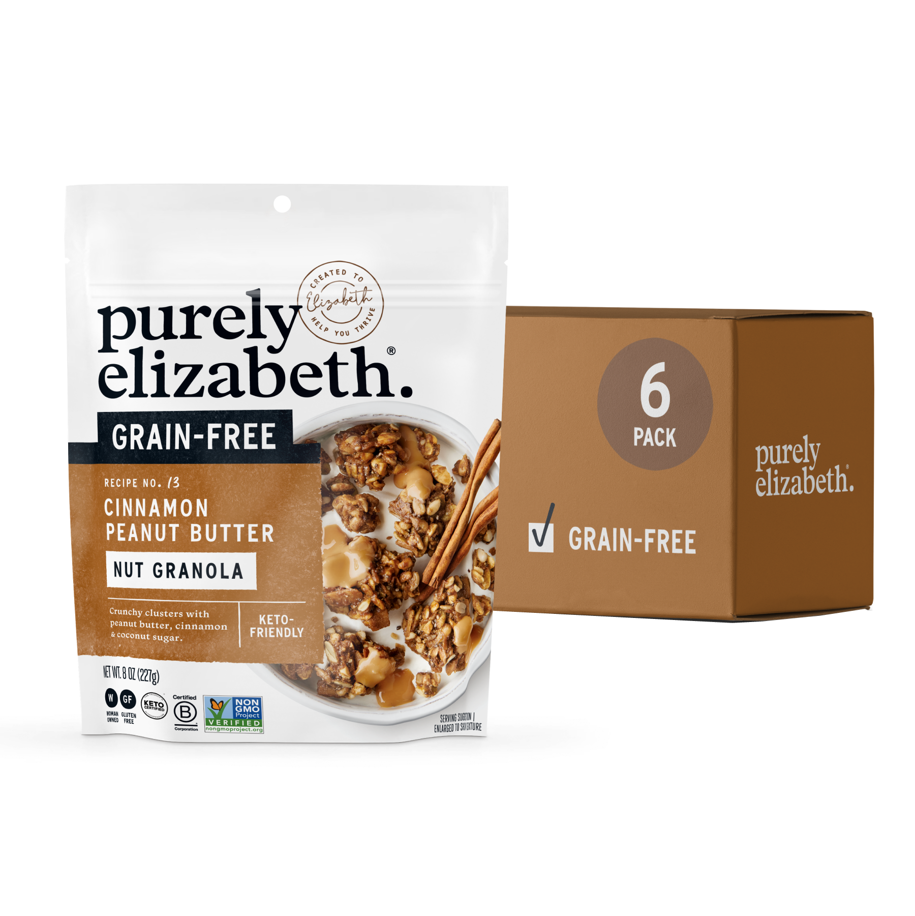 Cinnamon Peanut Butter Grain-Free Granola