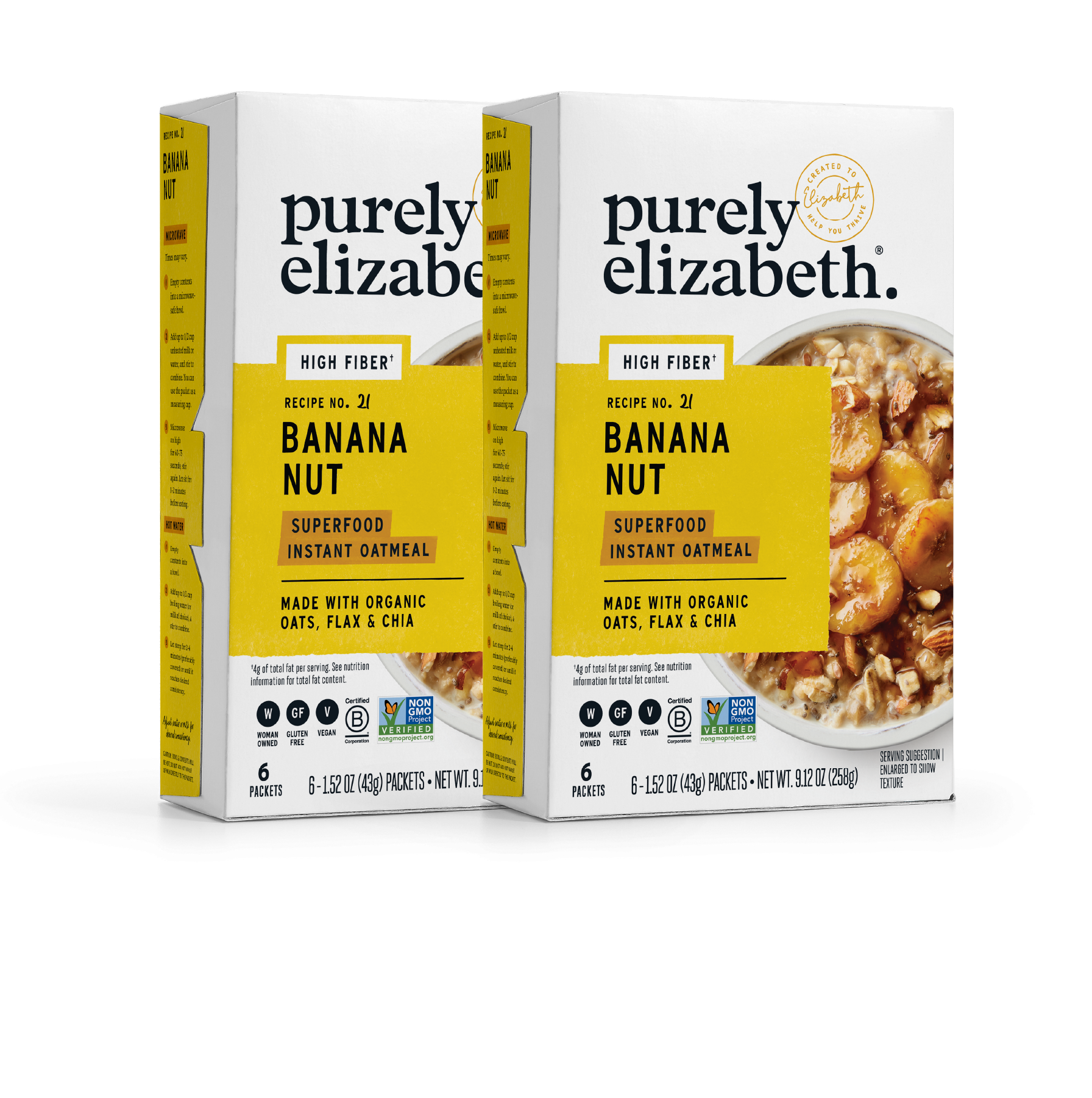 Banana Nut Superfood Oatmeal Multipack with Prebiotic Fiber