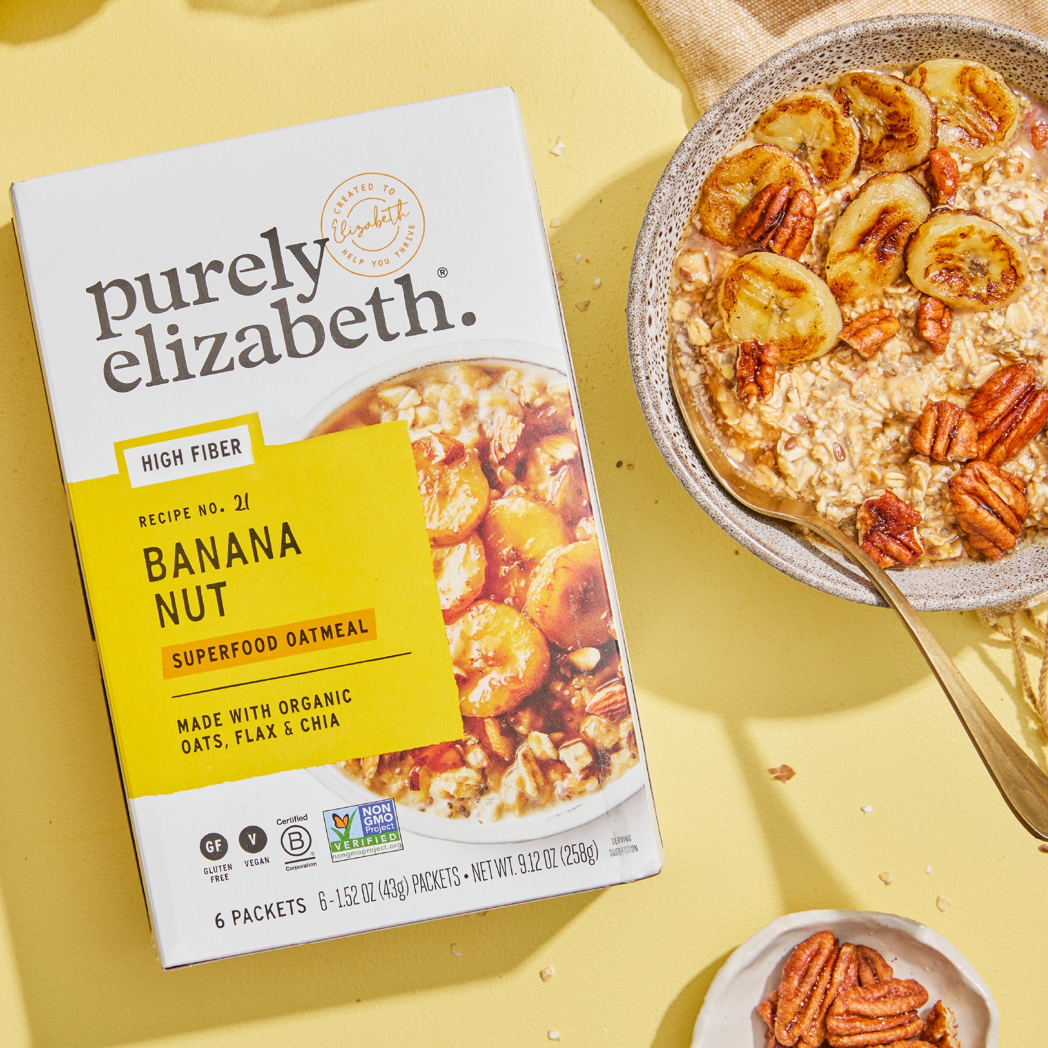 Banana Nut Superfood Oatmeal Multipack with Prebiotic Fiber