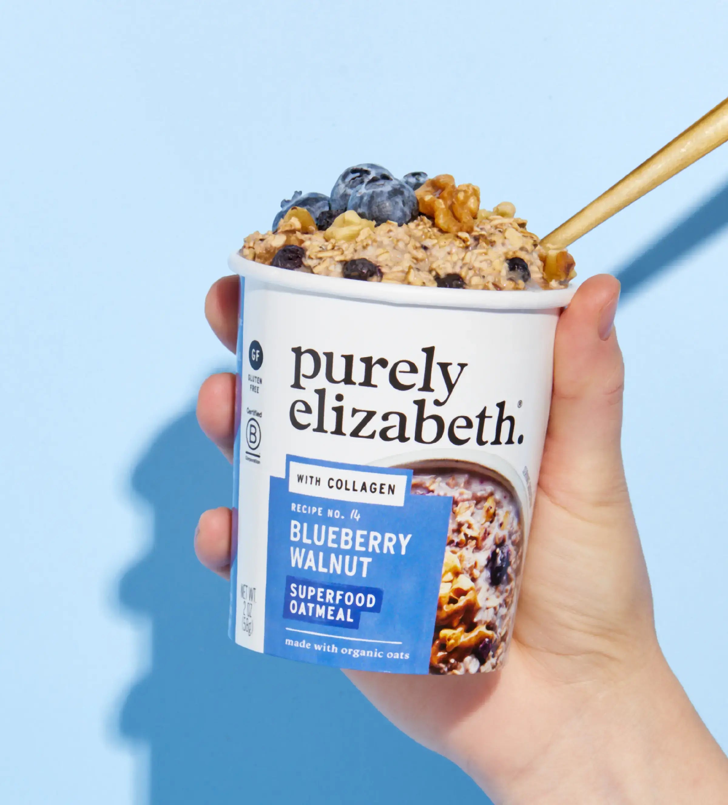 Blueberry Walnut Superfood Oatmeal Cup