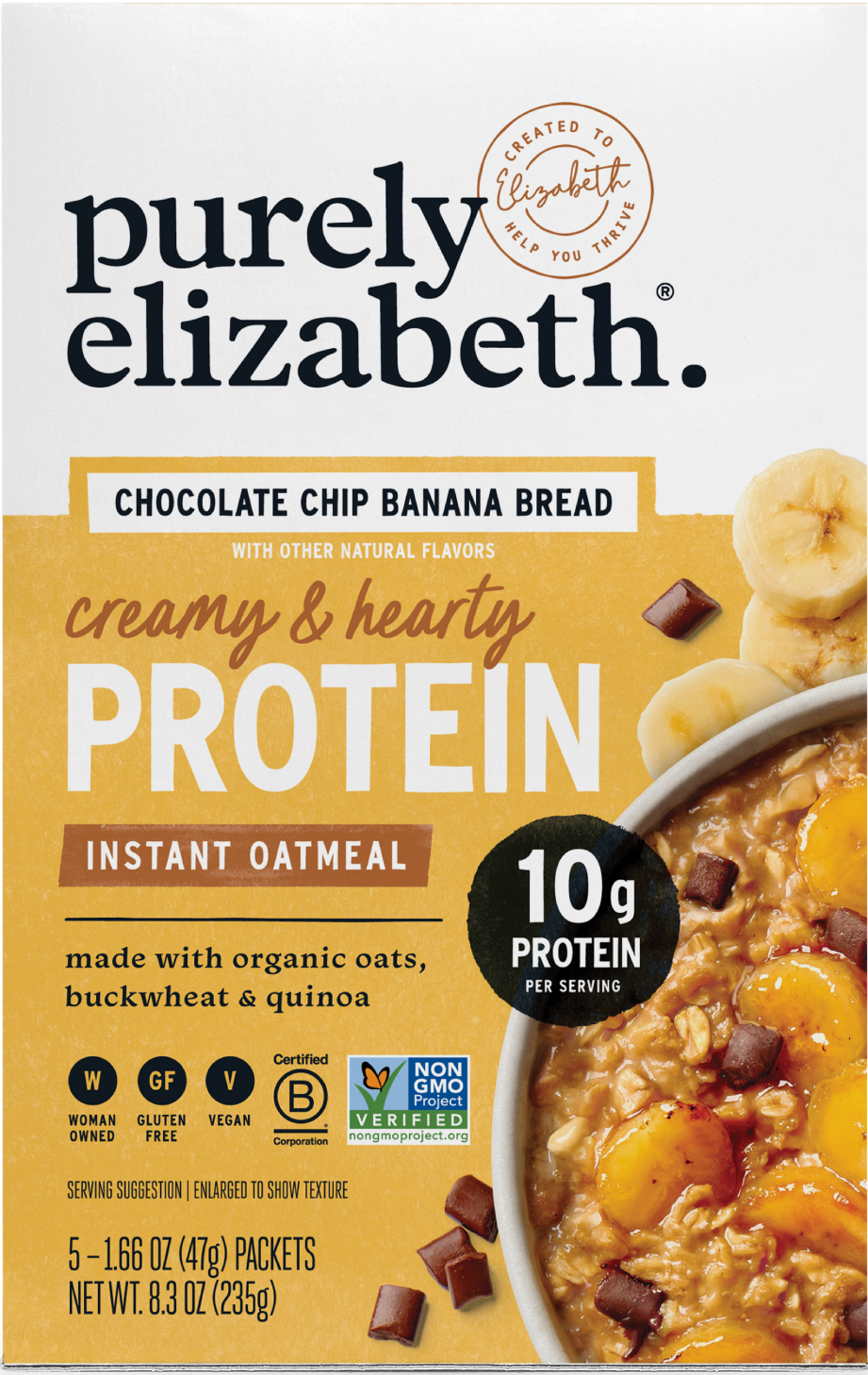 Chocolate Chip Banana Bread Instant Protein Oatmeal