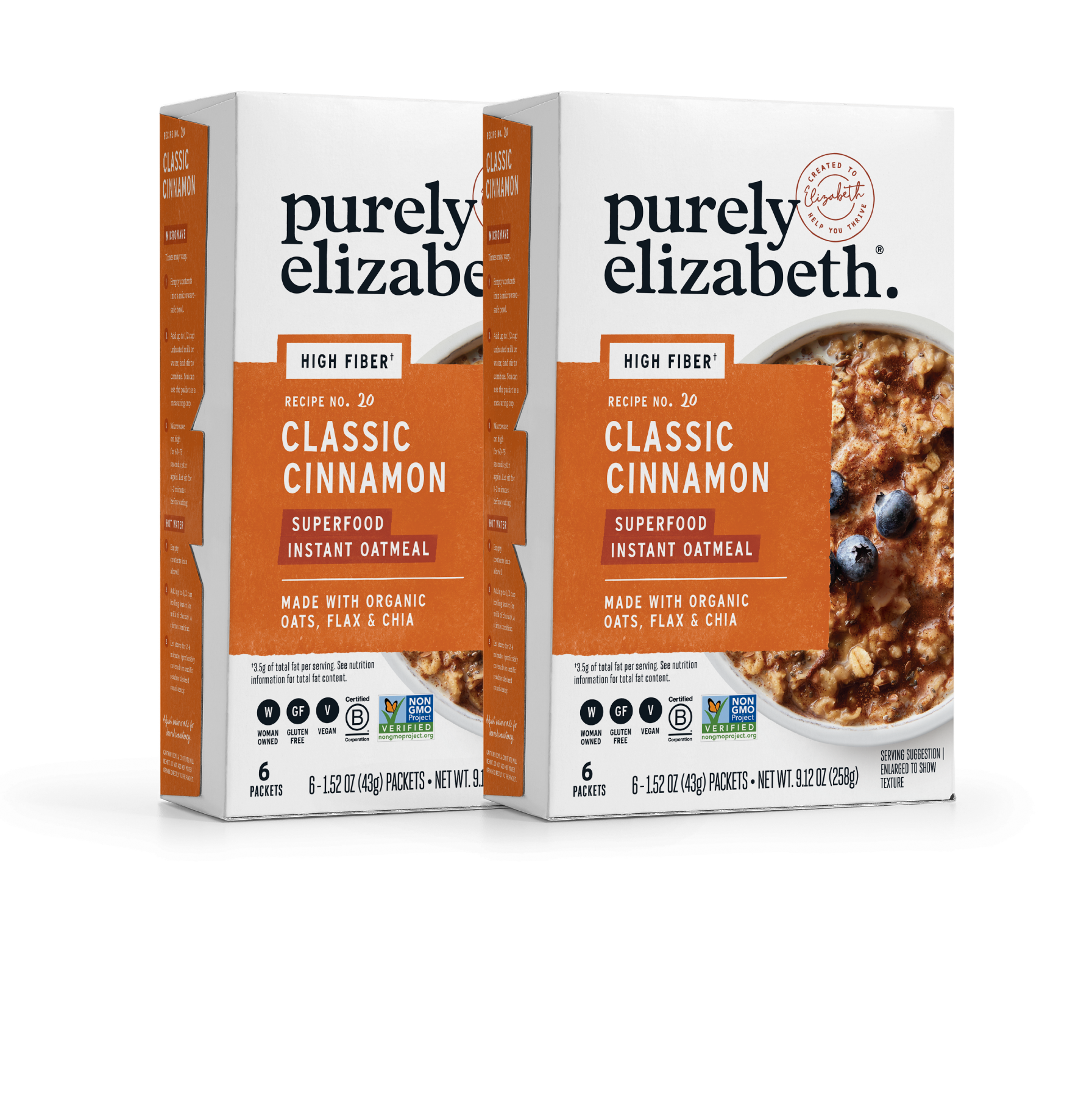 Classic Cinnamon Superfood Oatmeal Multipack with Prebiotic Fiber