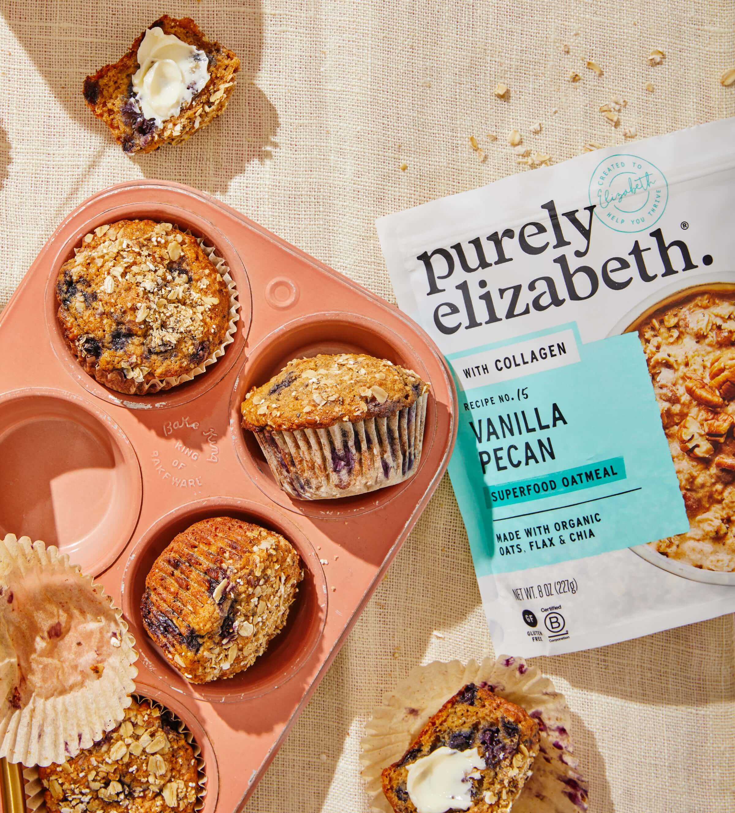 Vanilla Pecan Superfood Oatmeal Pouch with Collagen