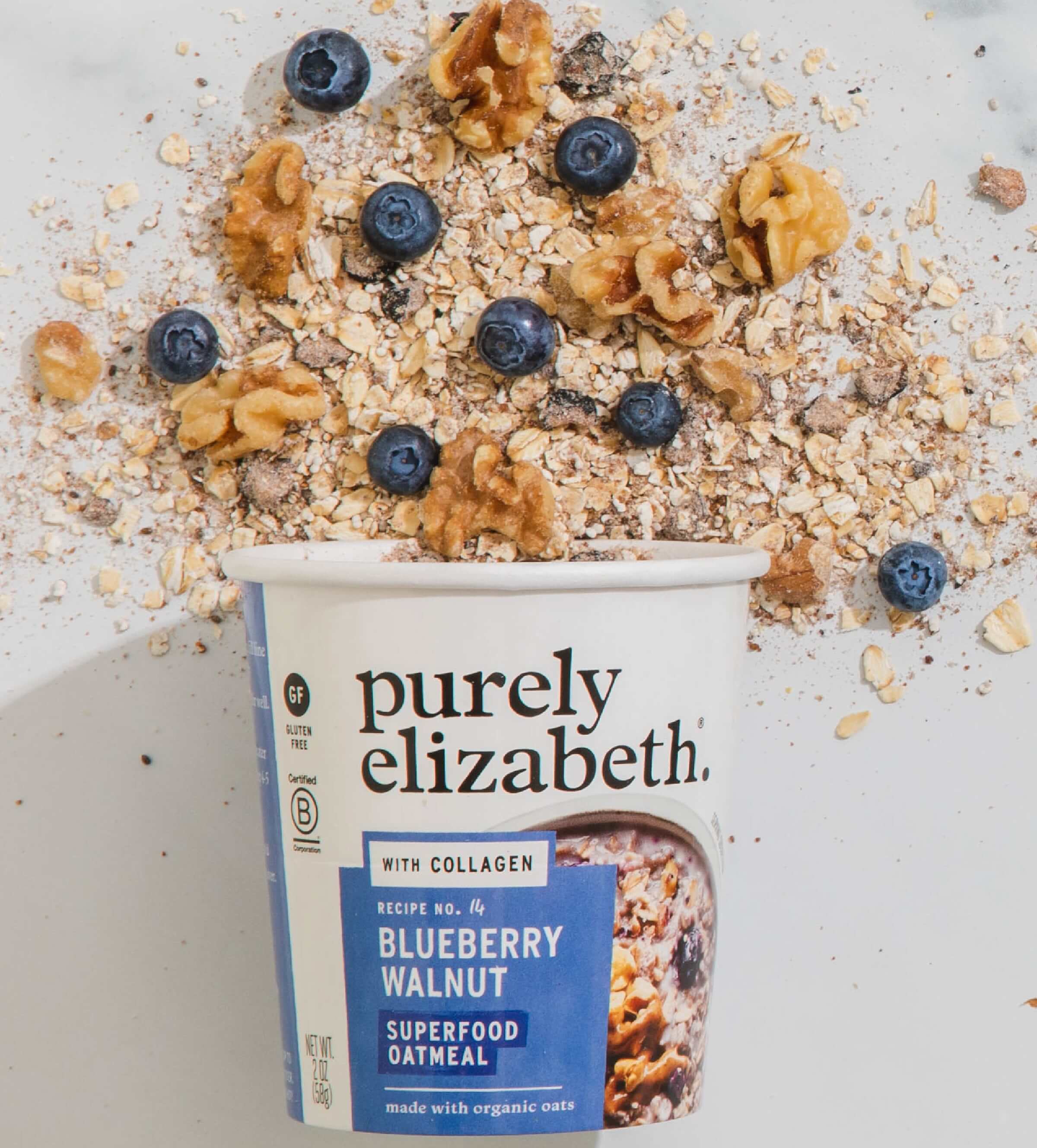 Blueberry Walnut Superfood Oat Cup with Collagen