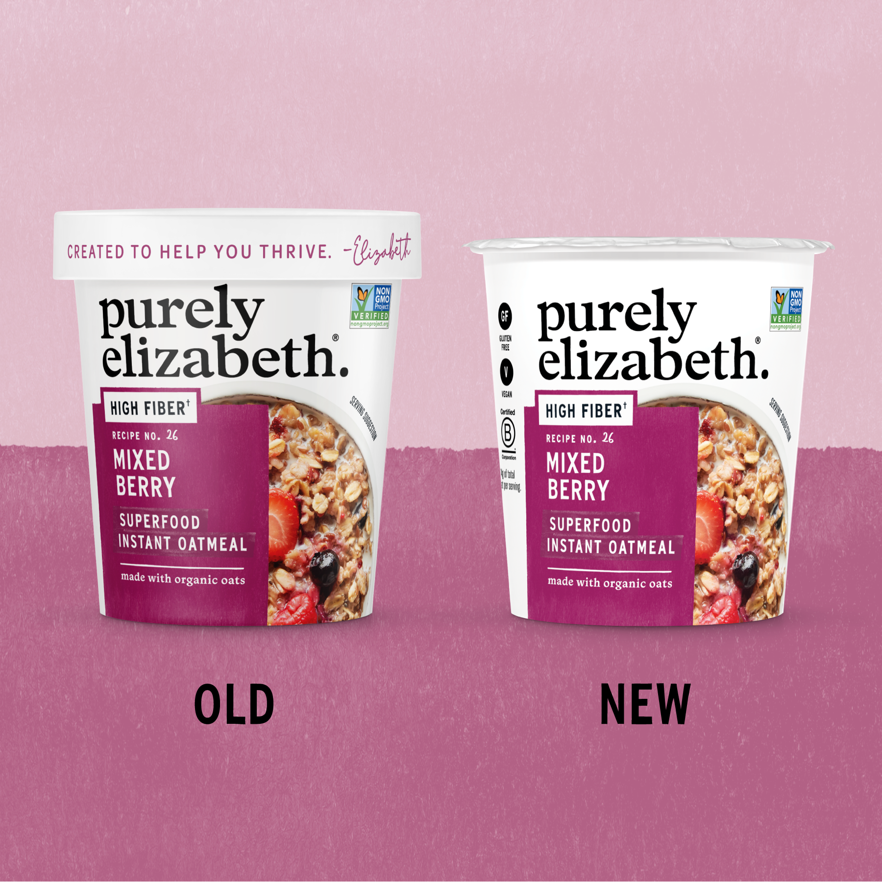 Mixed Berry Superfood Oat Cup with Prebiotic Fiber