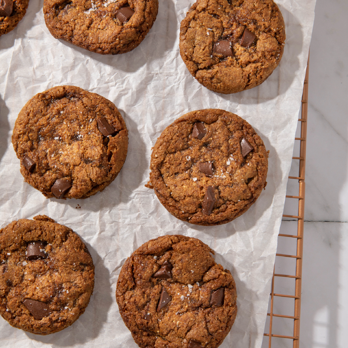 Brown Butter Pecan Chocolate Chip Oat Cookies