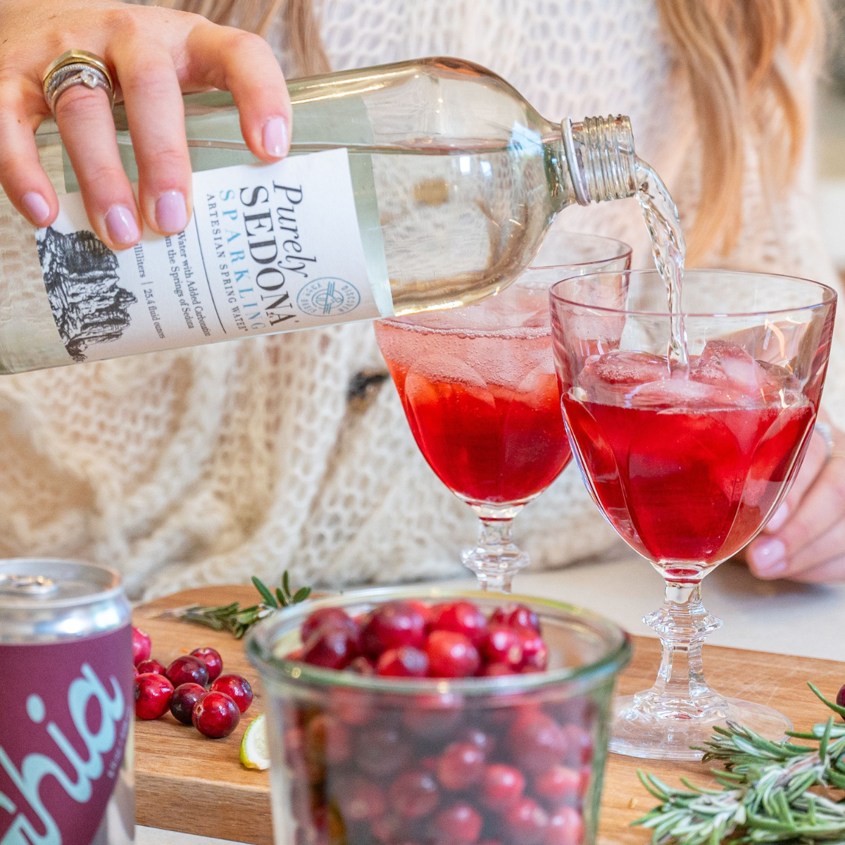Sparkling Cranberry Mocktail