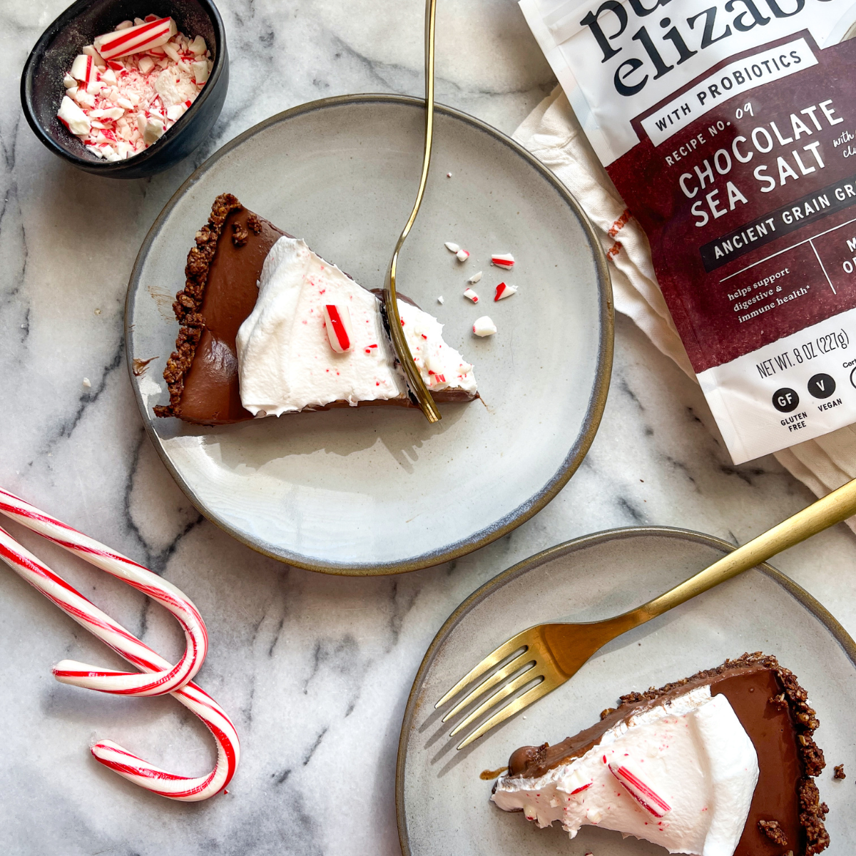 Peppermint Chocolate Tart