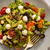Pistachio Pesto Pasta Salad with Grilled Eggplant, Tomatoes & Mozzarella 
