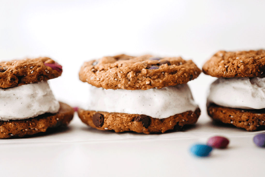Monster Cookie Ice Cream Sandwiches