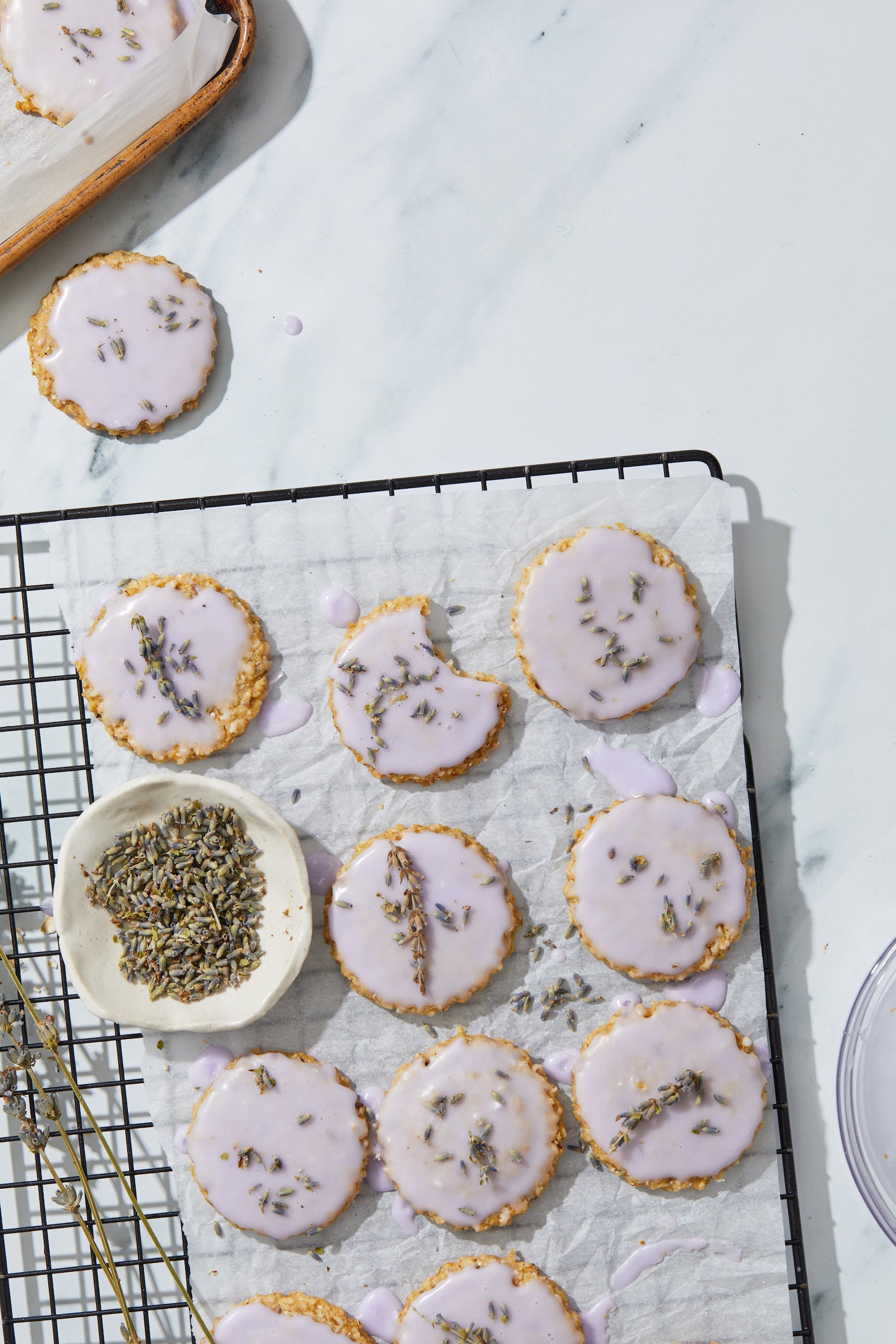 Lavender Vanilla Oatmeal Shortbread