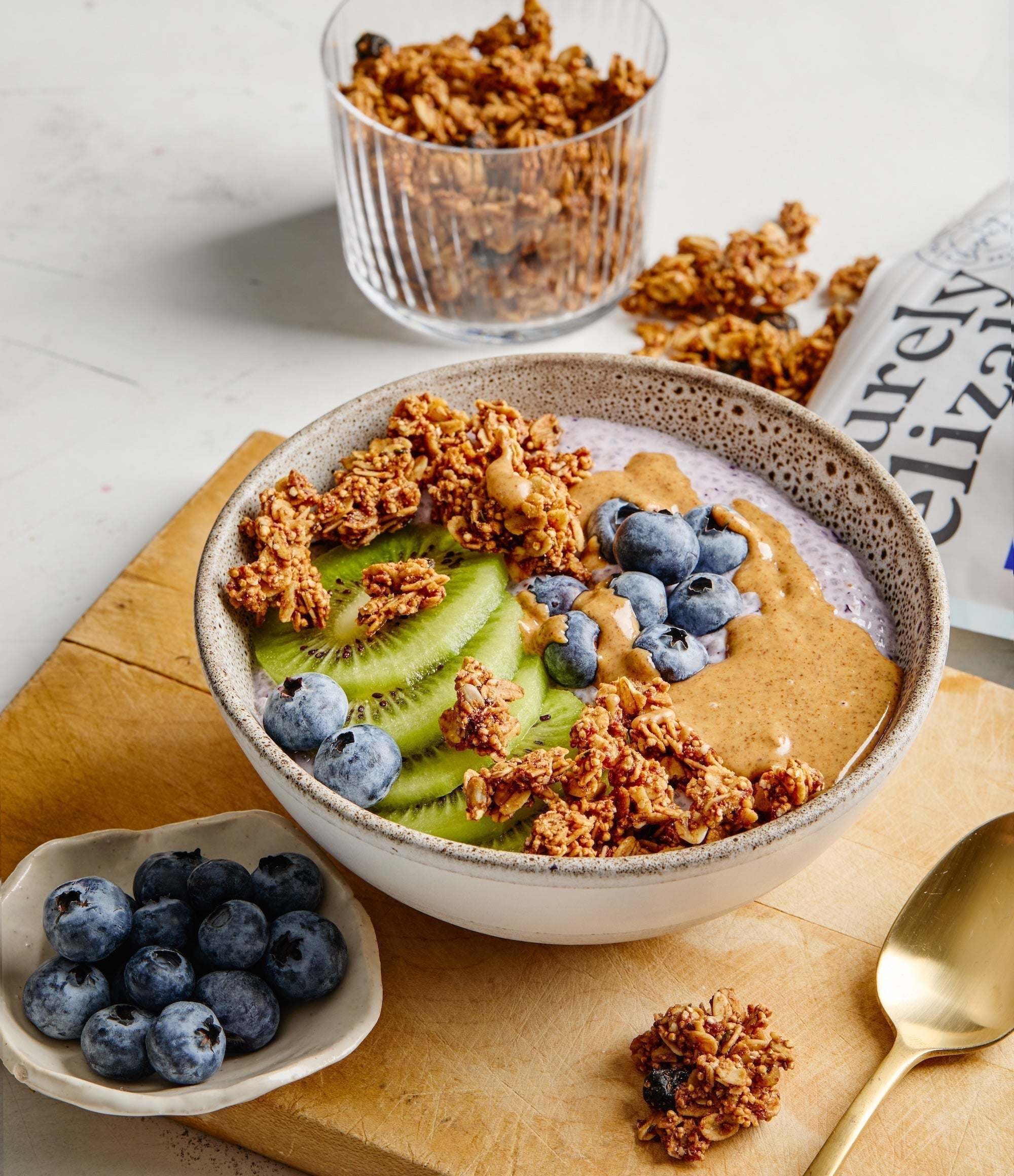 Blueberry Protein Chia Pudding Bowl