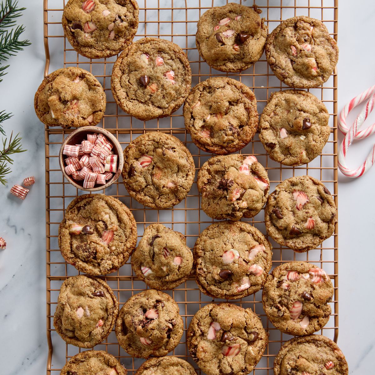 Peppermint Chocolate Chip Cookies