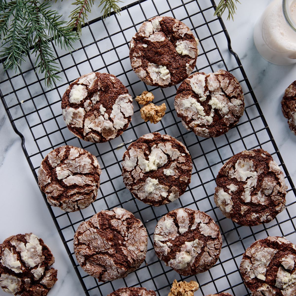 Chocolate Crinkle Cookies