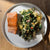 Kale Salad with Apples, Feta, Mint, and Honey Sesame Dressing