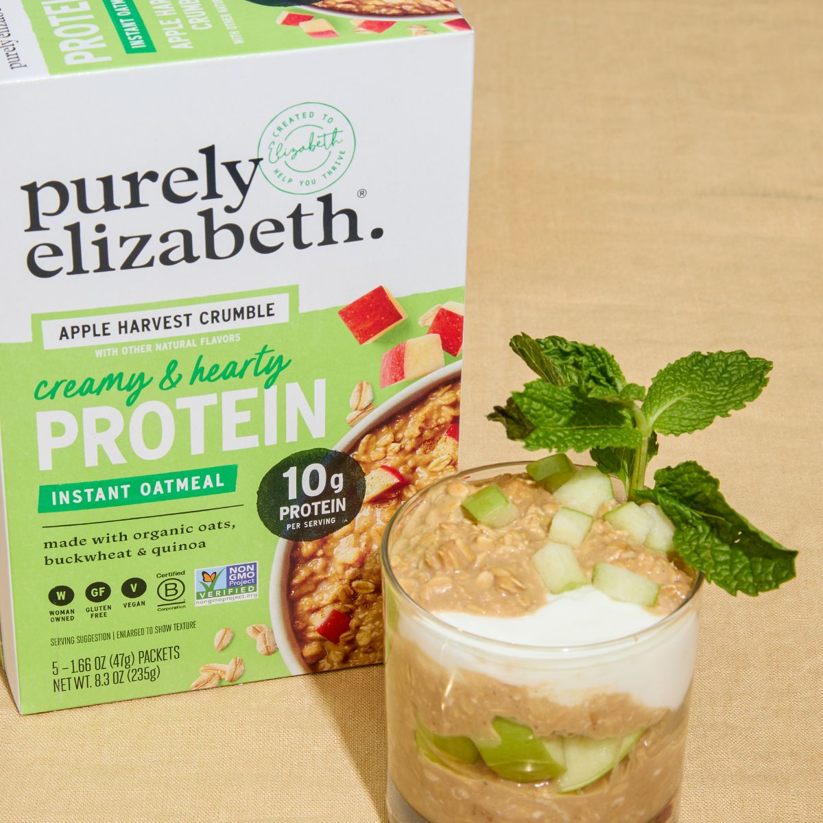 Apple Mojito Overnight Oats