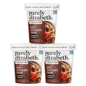Dark Chocolate Chunk Superfood Oat Cup with Prebiotic Fiber - 3 Pack