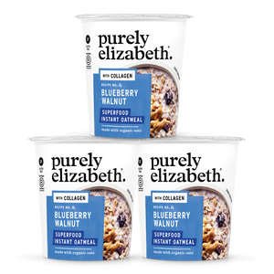 Blueberry Walnut Superfood Oat Cup with Collagen - 3 Pack