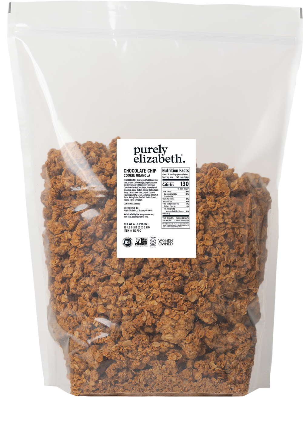 6lb Bulk Chocolate Chip Cookie Granola