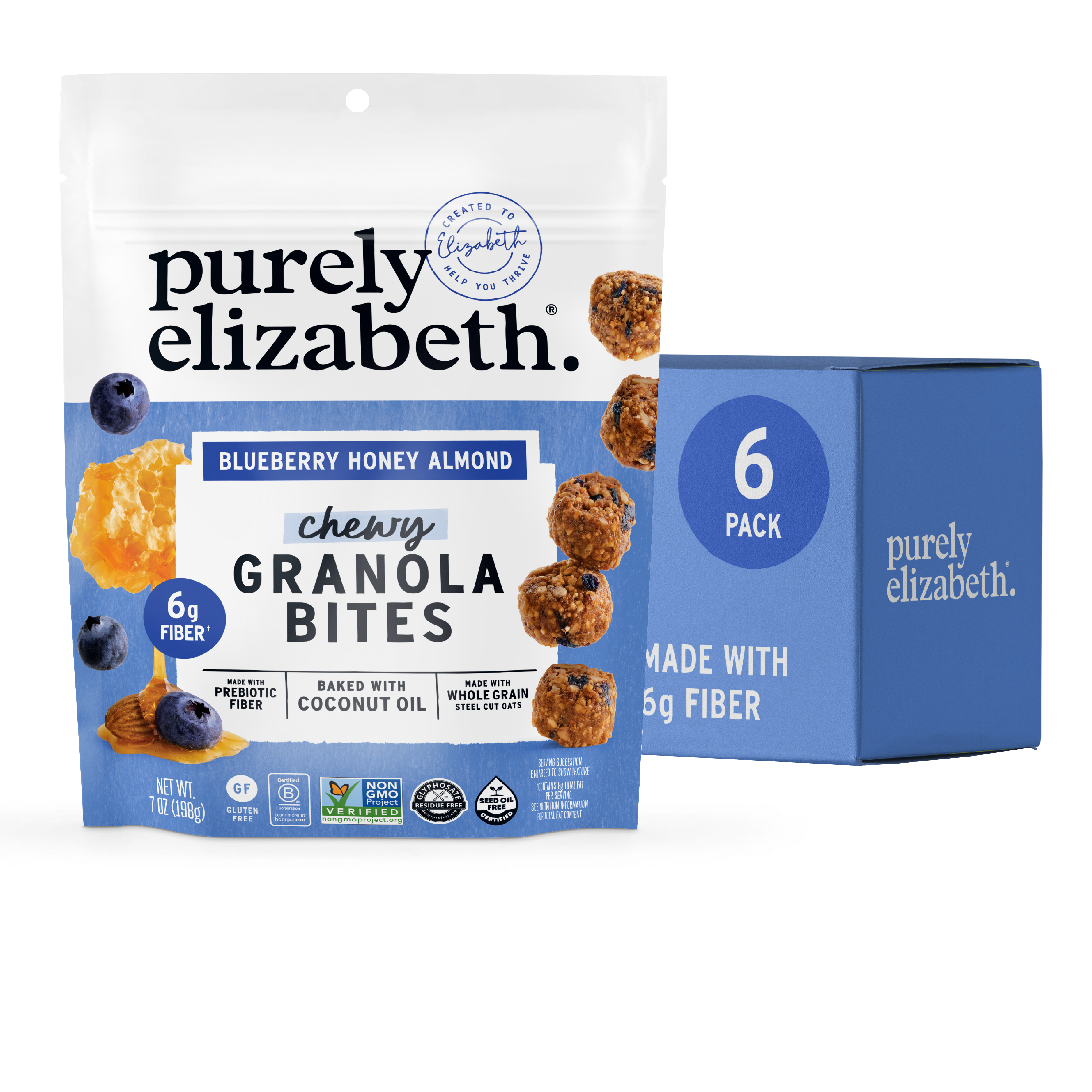 Blueberry Honey Almond Granola Bites 6 Pack