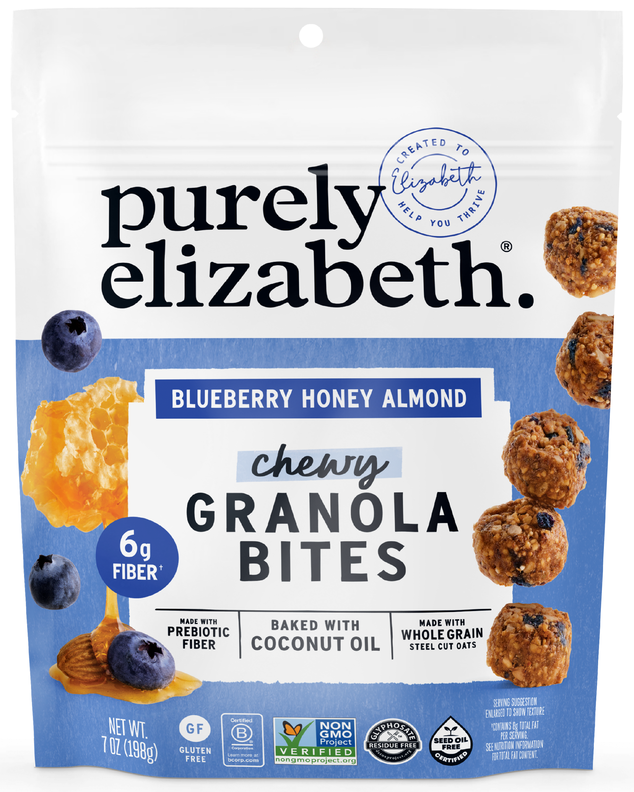 Blueberry Honey Almond Granola Bites