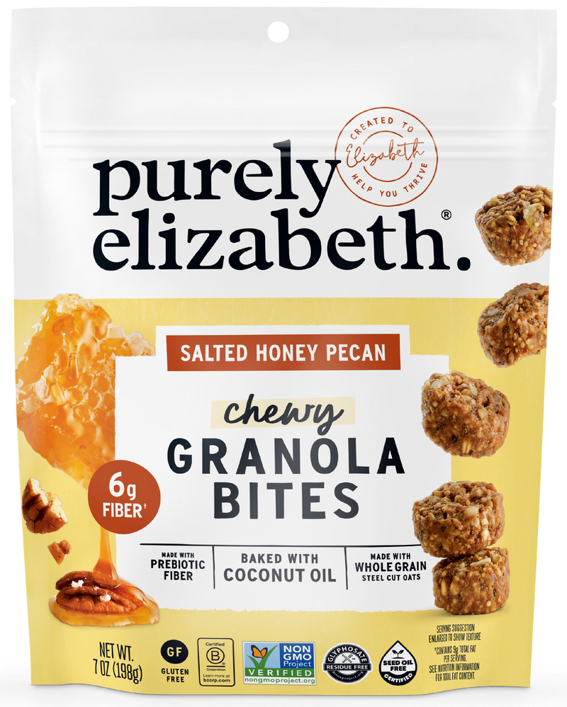 Salted Honey Pecan Granola Bites