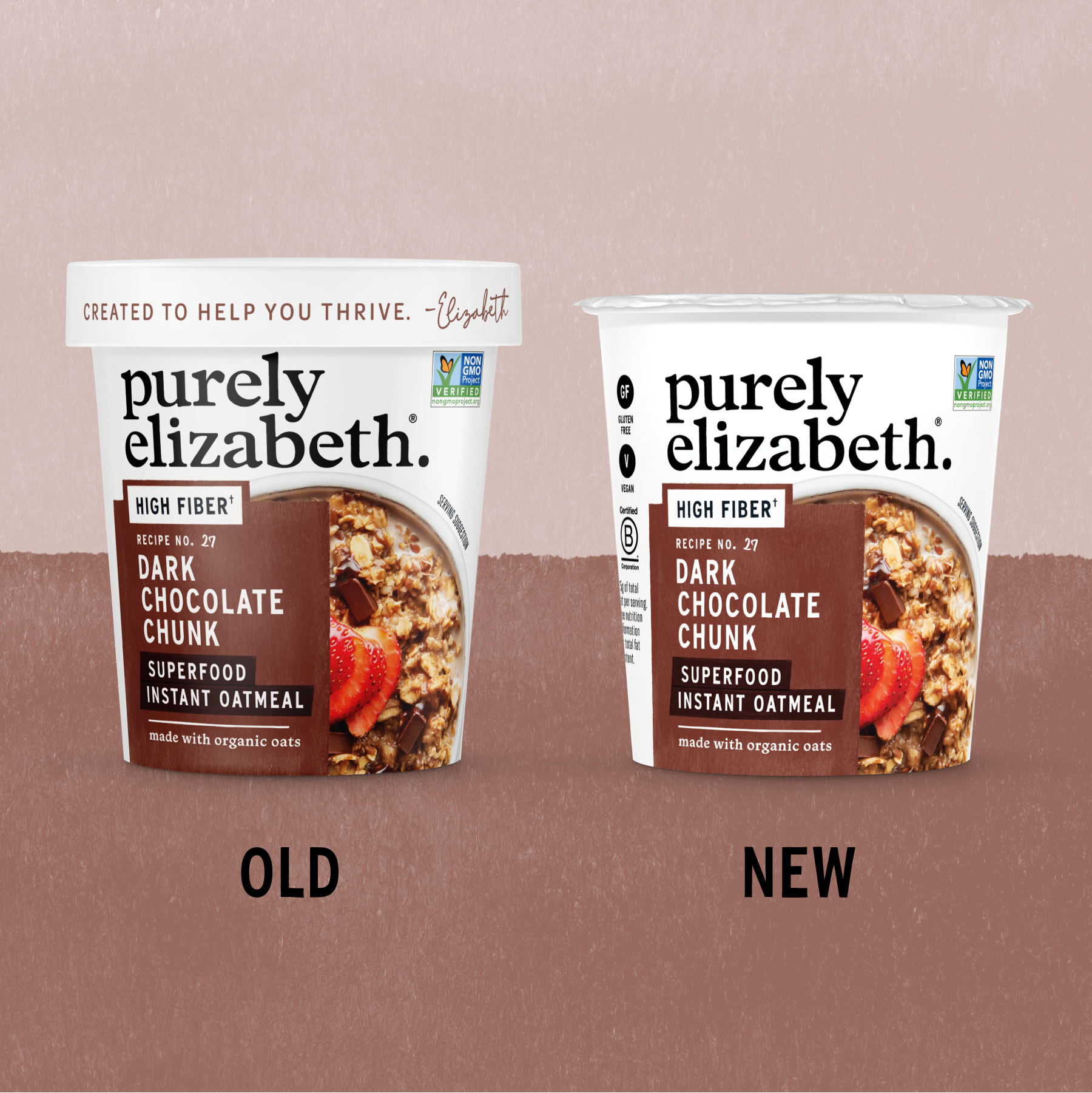 Dark Chocolate Chunk Superfood Oat Cup with Prebiotic Fiber