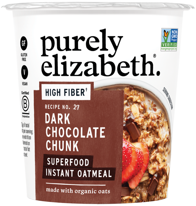 Dark Chocolate Chunk Superfood Oat Cup with Prebiotic Fiber