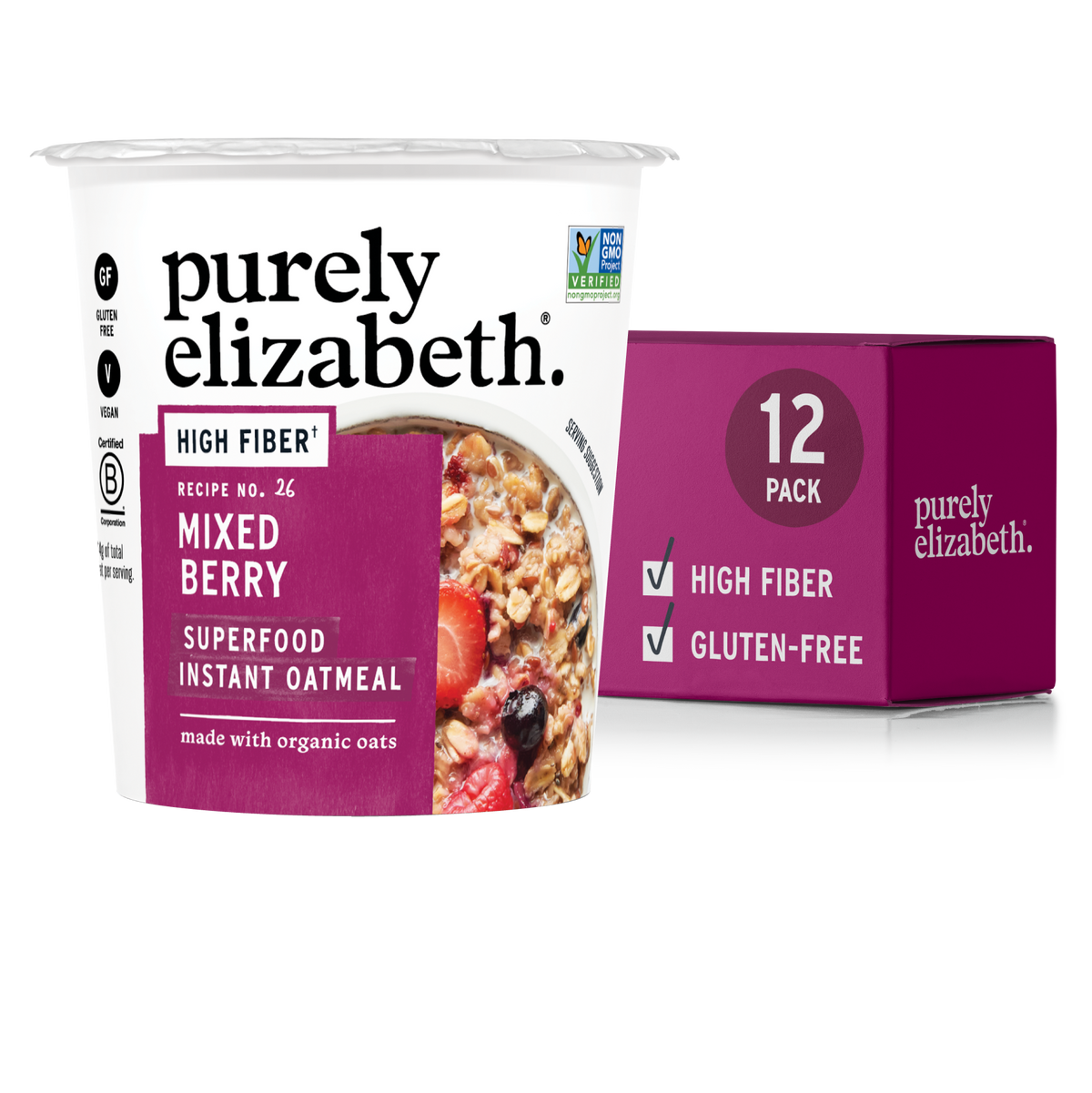 Superfood Oatmeal | Mixed Berry Cup