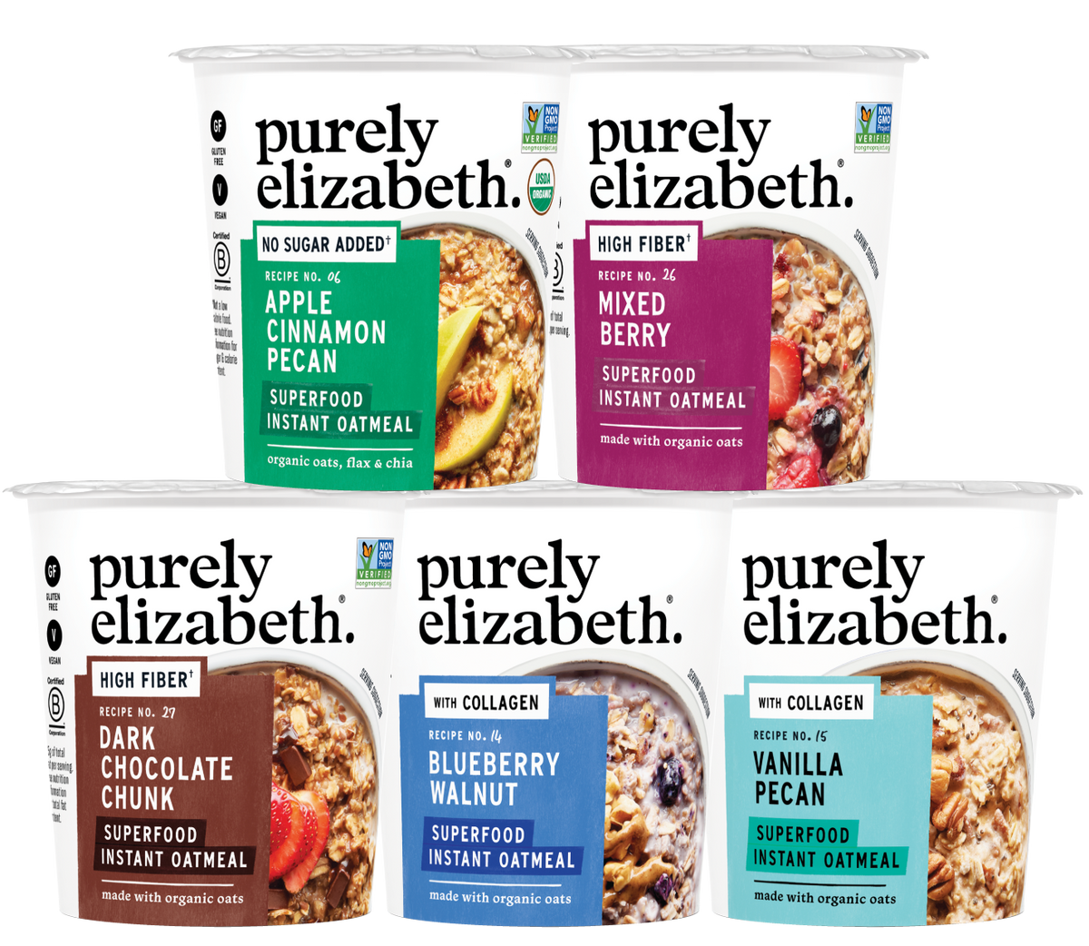 Superfood Oatmeal | Superfood Oat Cup Variety Pack | purelyelizabeth