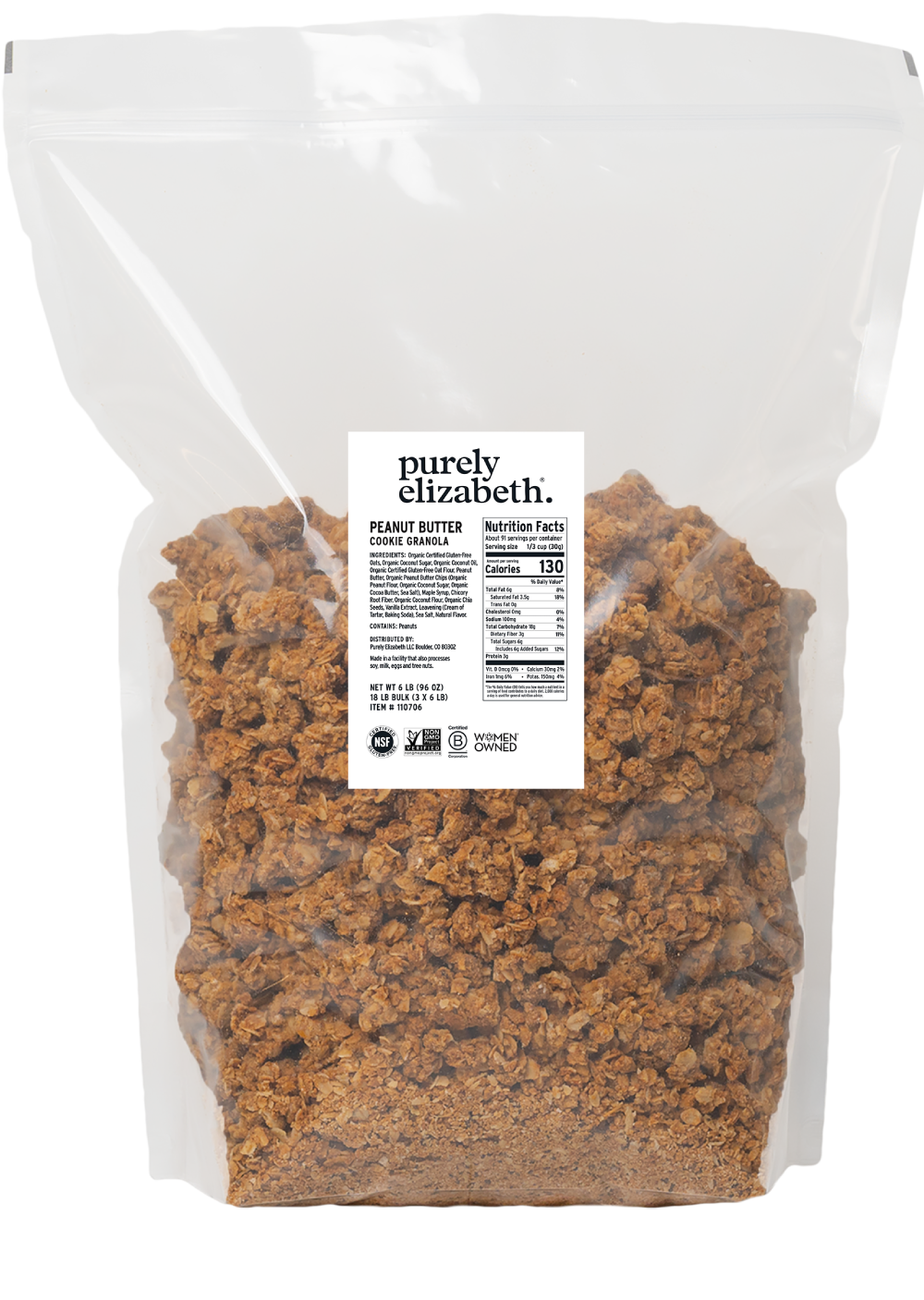 6lb Bulk Peanut Butter Cookie Granola