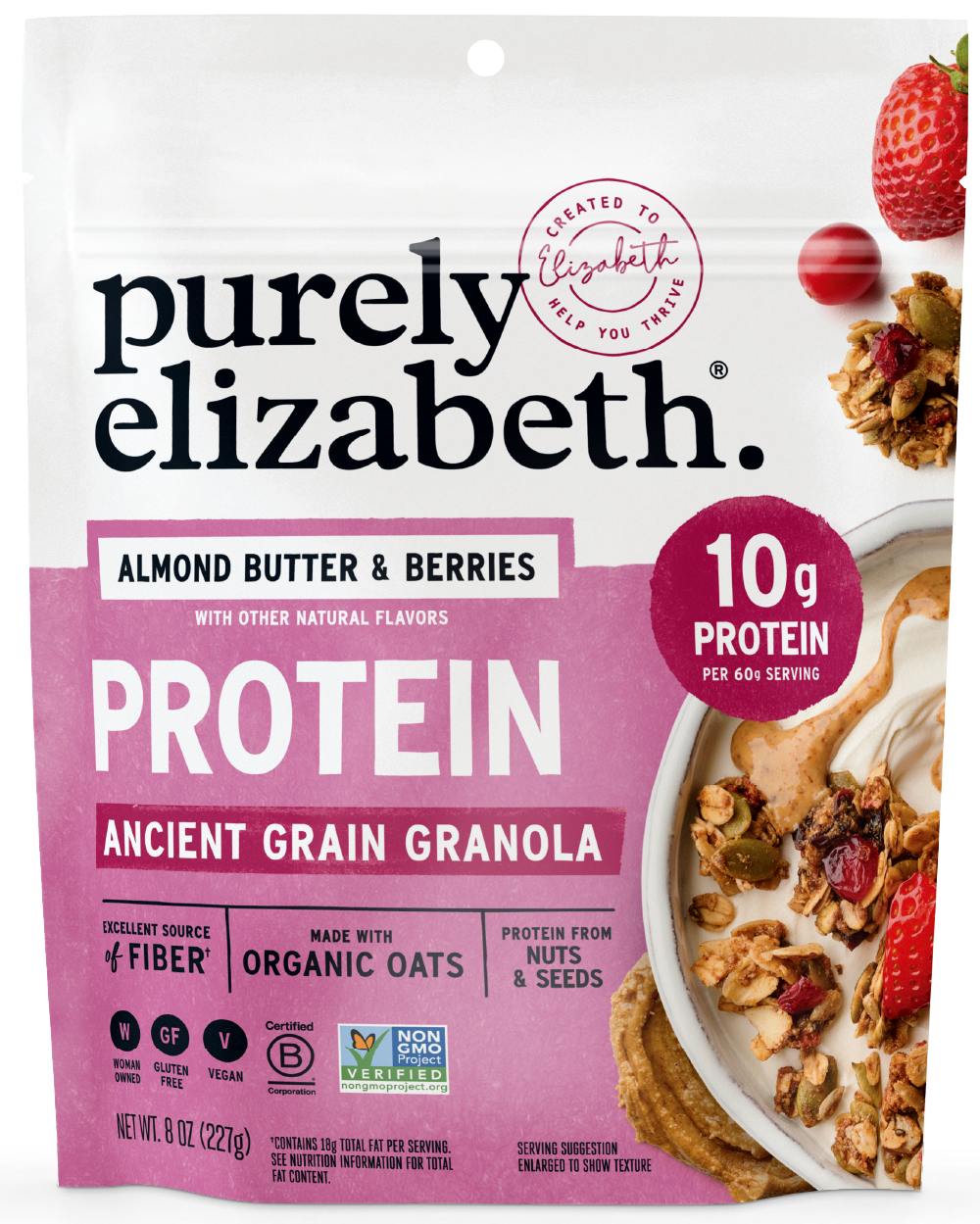 Almond Butter &amp Berries Protein Granola