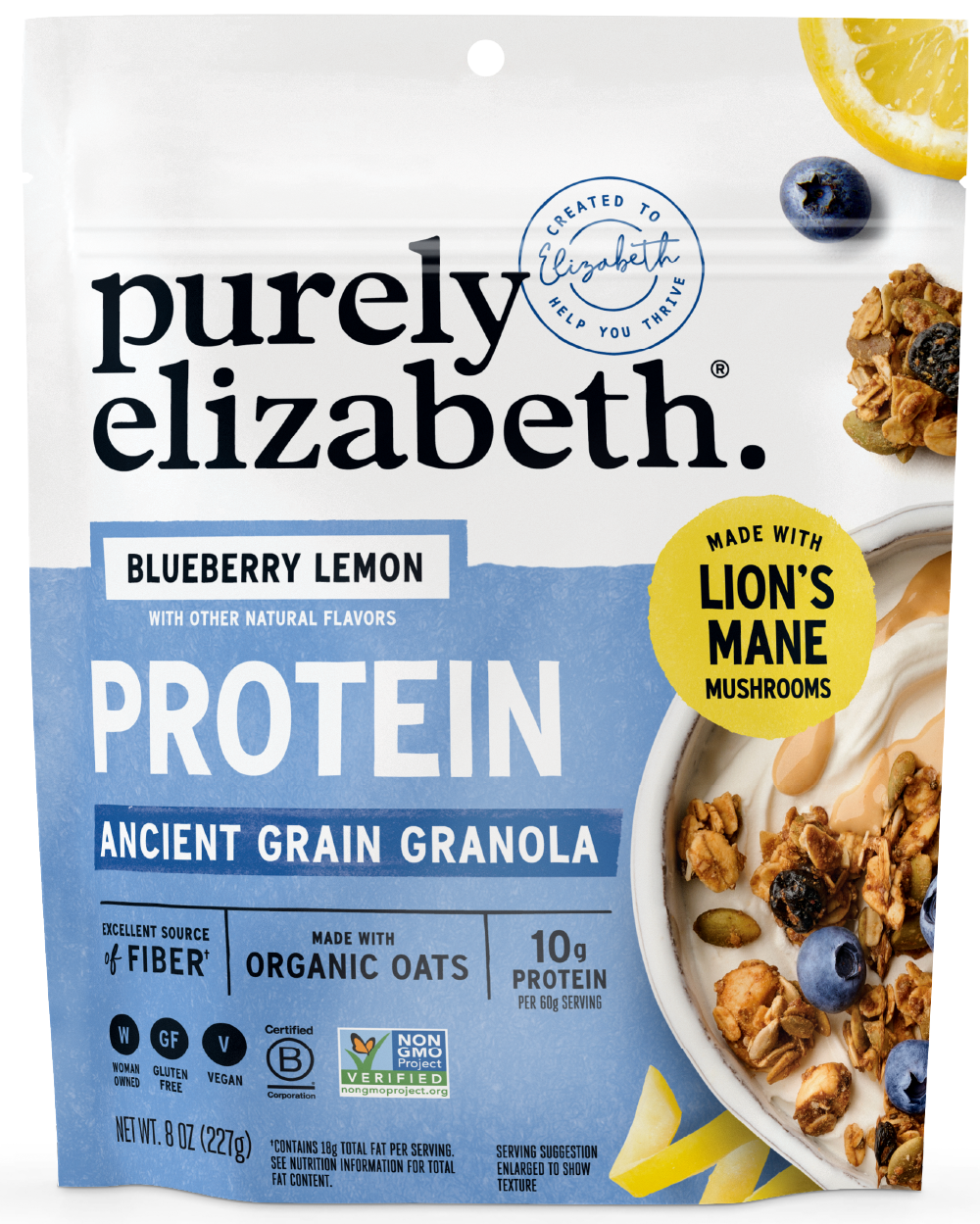 Blueberry Lemon Protein Granola