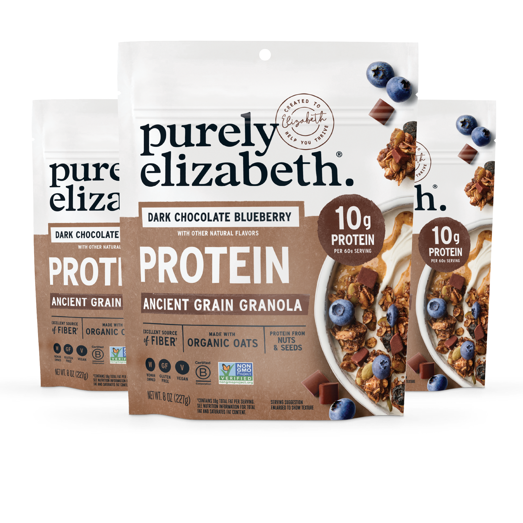 Dark Chocolate Blueberry Protein Granola