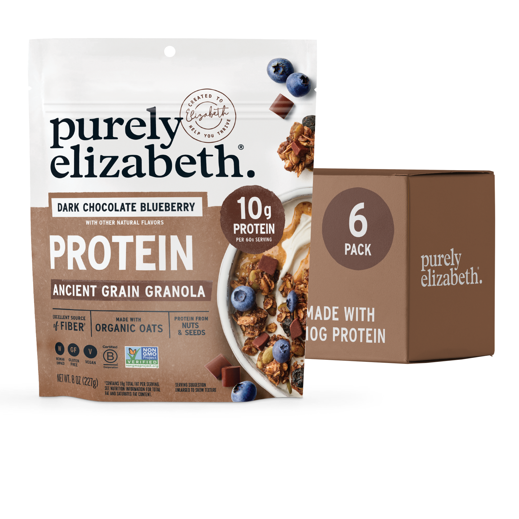 Dark Chocolate Blueberry Protein Granola