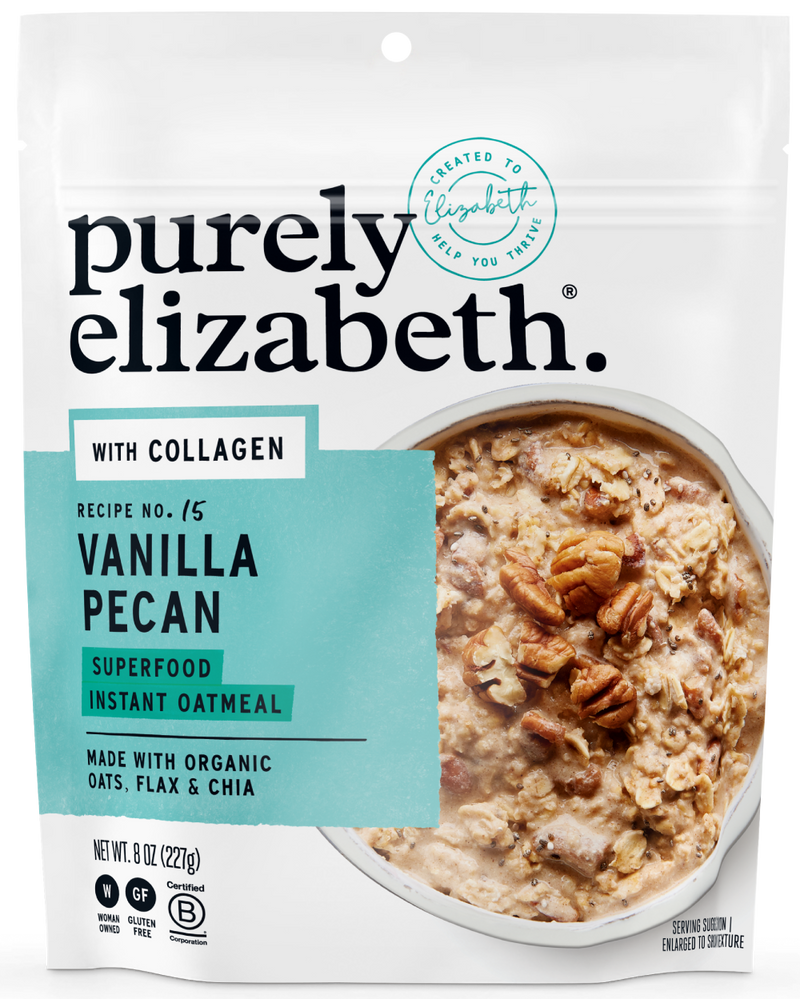 Vanilla Pecan Superfood Oatmeal Pouch with Collagen