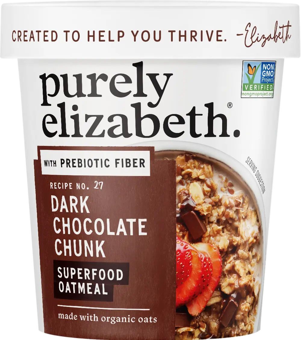 Dark Chocolate Chunk Superfood Oatmeal Cup