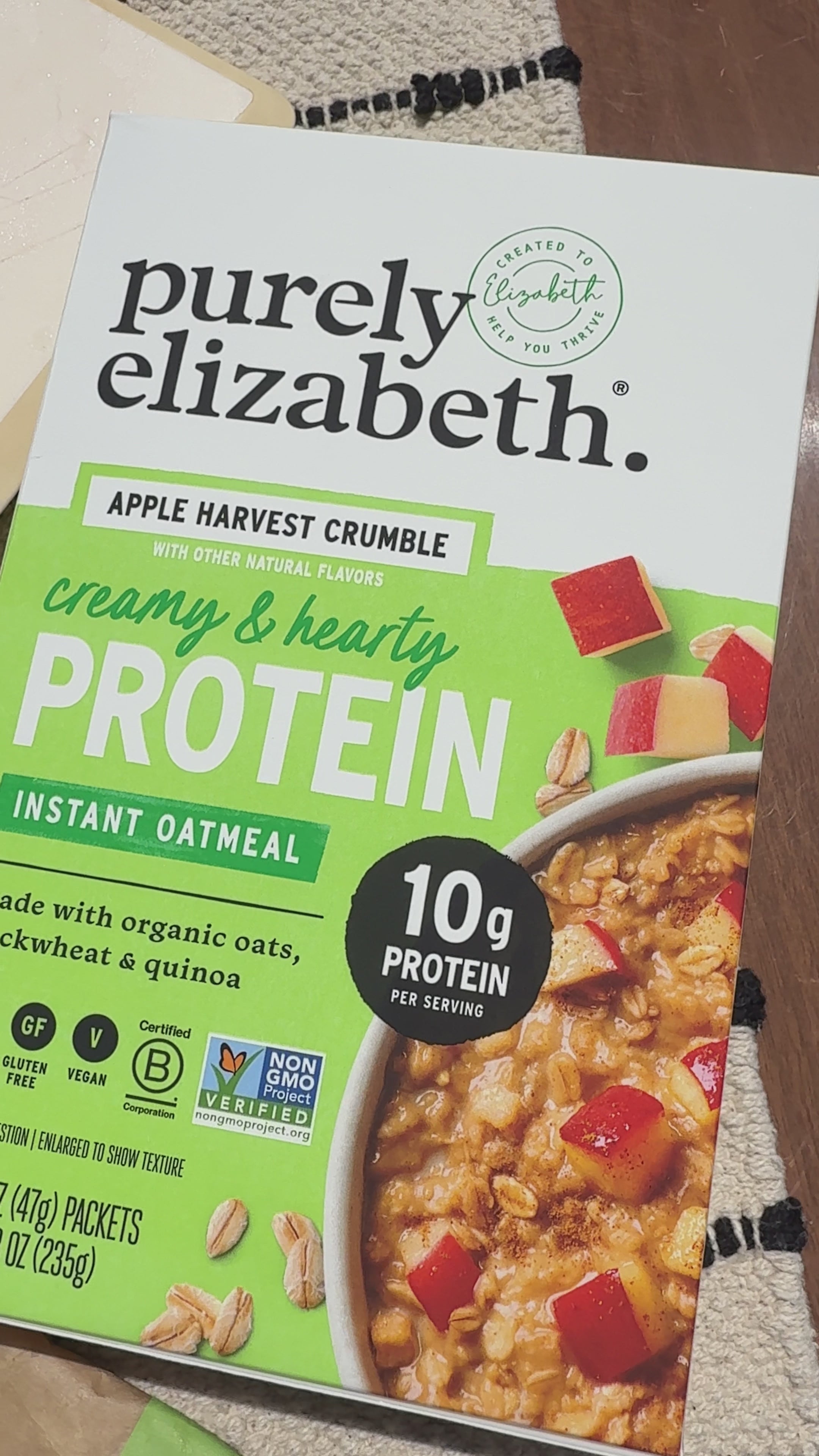 Protein Oatmeal | Apple Harvest Crumble Protein Instant Oatmeal
