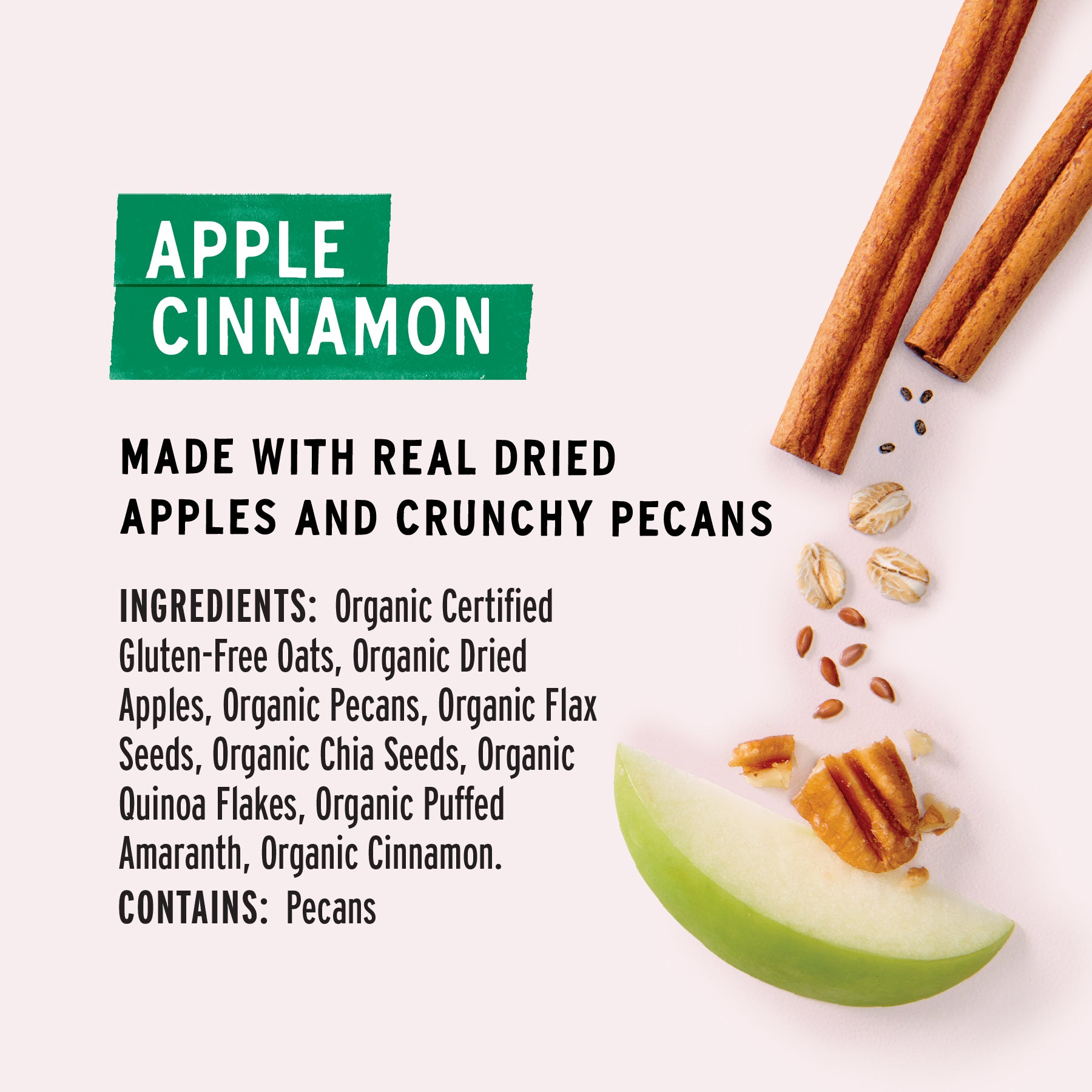 Apple Cinnamon Pecan Superfood Oatmeal Pouch