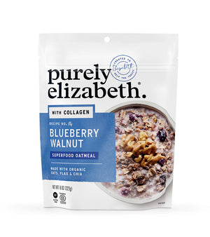 Blueberry Walnut Superfood Oatmeal Pouch with Collagen