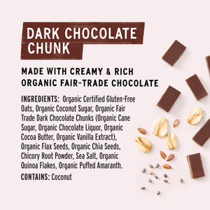 Dark Chocolate Chunk Superfood Oat Cup with Prebiotic Fiber